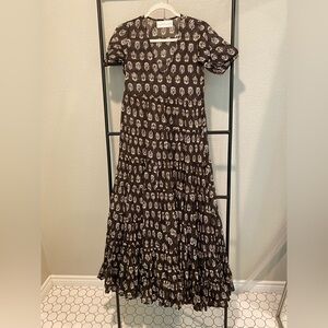 Daughters of India Chaaya Maxi Dress Eggplant Size XS